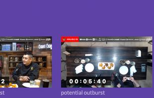 AI analysis like audio detection helps you find interesting moments faster.