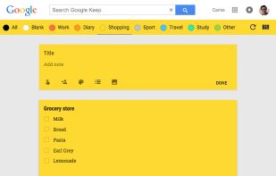 Category Tabs for Google Keep screenshot 1