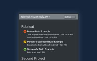 Build status dashboard