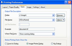 Printer Property Sheet