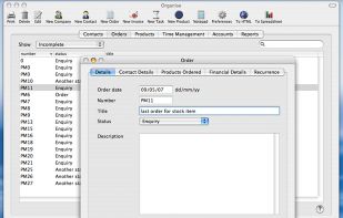 Organise screenshot 1