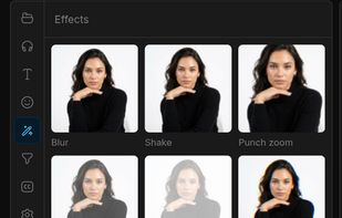 Time-based effects panel