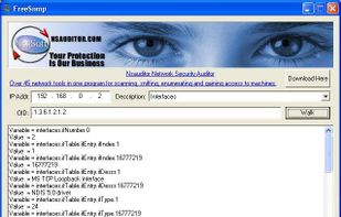 Free SNMP scans the network and identifies the nodes running SNMP service