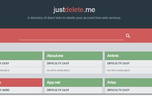 JustDelete.me screenshot 1