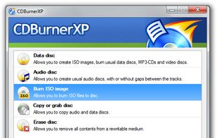 CDBurnerXP screenshot 1