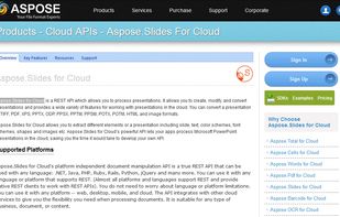 Aspose.Slides for Cloud  screenshot 1
