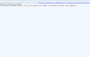 Qwebirc screenshot 1