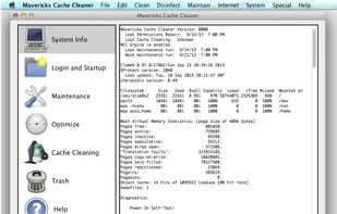 Mavericks Cache Cleaner screenshot 1