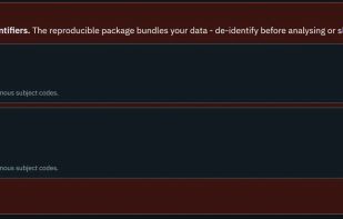 The identifier scan flags likely identifiers before you analyse anything.
