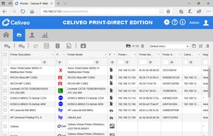 Celiveo WebAdmin:
Print fleet and printing management