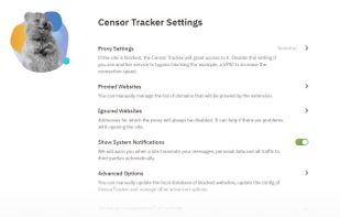 Censor Tracker screenshot 1