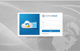 web portal login screen