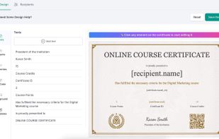 Design a Certificate