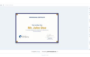 Certificate Maker screenshot 1