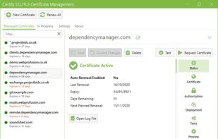 Certify Certificate Manager screenshot 1