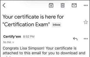 Email report when the participant send de google form