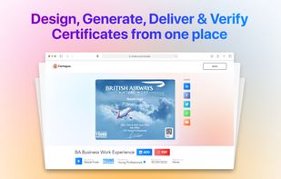One-stop solution for issuing verifiable e-certificates