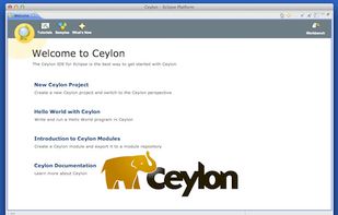 Eclipse welcome page