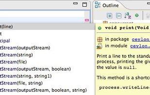 Auto complete and inline documentation popup in Eclipse IDE