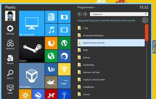 Start menu expanded