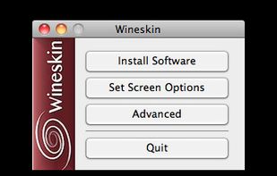 Wineskin Options Window