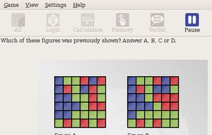 An example of a memory game