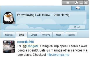 Twitter Opera Widget screenshot 1