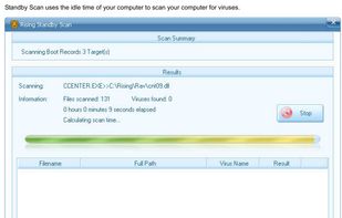 Standby Scan uses the idle time of your computer