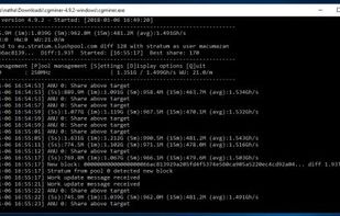 CGMiner screenshot 1