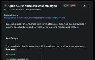 Proposal pact details with active voting