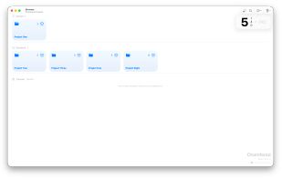 This is Browser -- where you create and manage Projects
