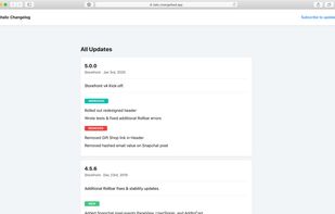 Changefeed screenshot 1