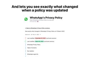 Changewatch screenshot 2