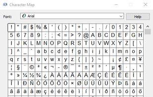 Character Map screenshot 1