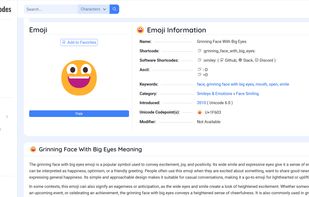 CharacterCodes.net screenshot 3
