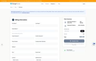 Quick Checkout Page