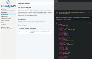 CharityAPI.org screenshot 1