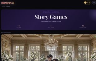 Built in AI story games with multi character interactions and live social deduction gameplay