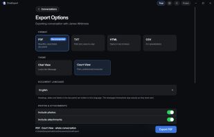 ChatExport screenshot 1