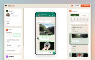 ChatFalso Web Studio UI