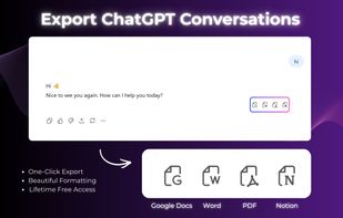 Export chatgpt conversation