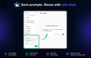 Prompt save and reuse