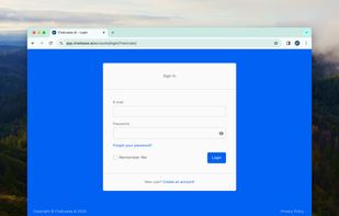Login / Signup Page for Chatlease.AI