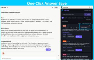 Save and export answers.