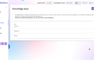 ChatMasters knoweledge management