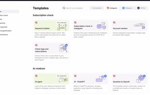Templates for Instagram automation