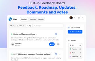 built-in feedback board