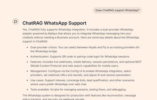 ChatRAG screenshot 1