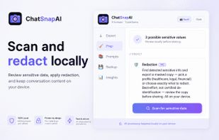 Scan and redact locally