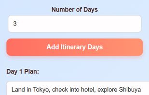 Create a personalized day-by-day itinerary by entering your destination. Tailor each day's activities to fit your travel plans.